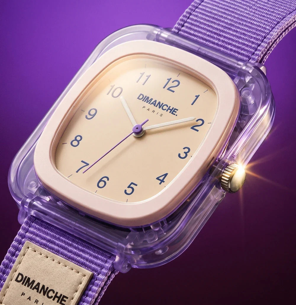 Montre Dimanche Paris® - Violet