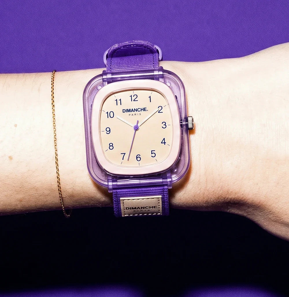 Montre Dimanche Paris® - Violet